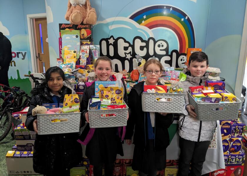 GRAHAM Sweetens Easter by donating 600 Easter eggs to Little Miracles Charity in Peterborough.