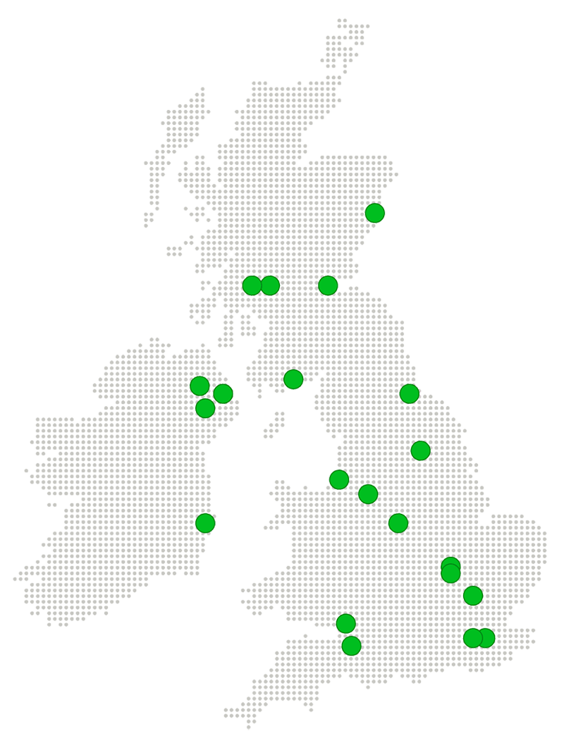 GRAHAM Locations Map