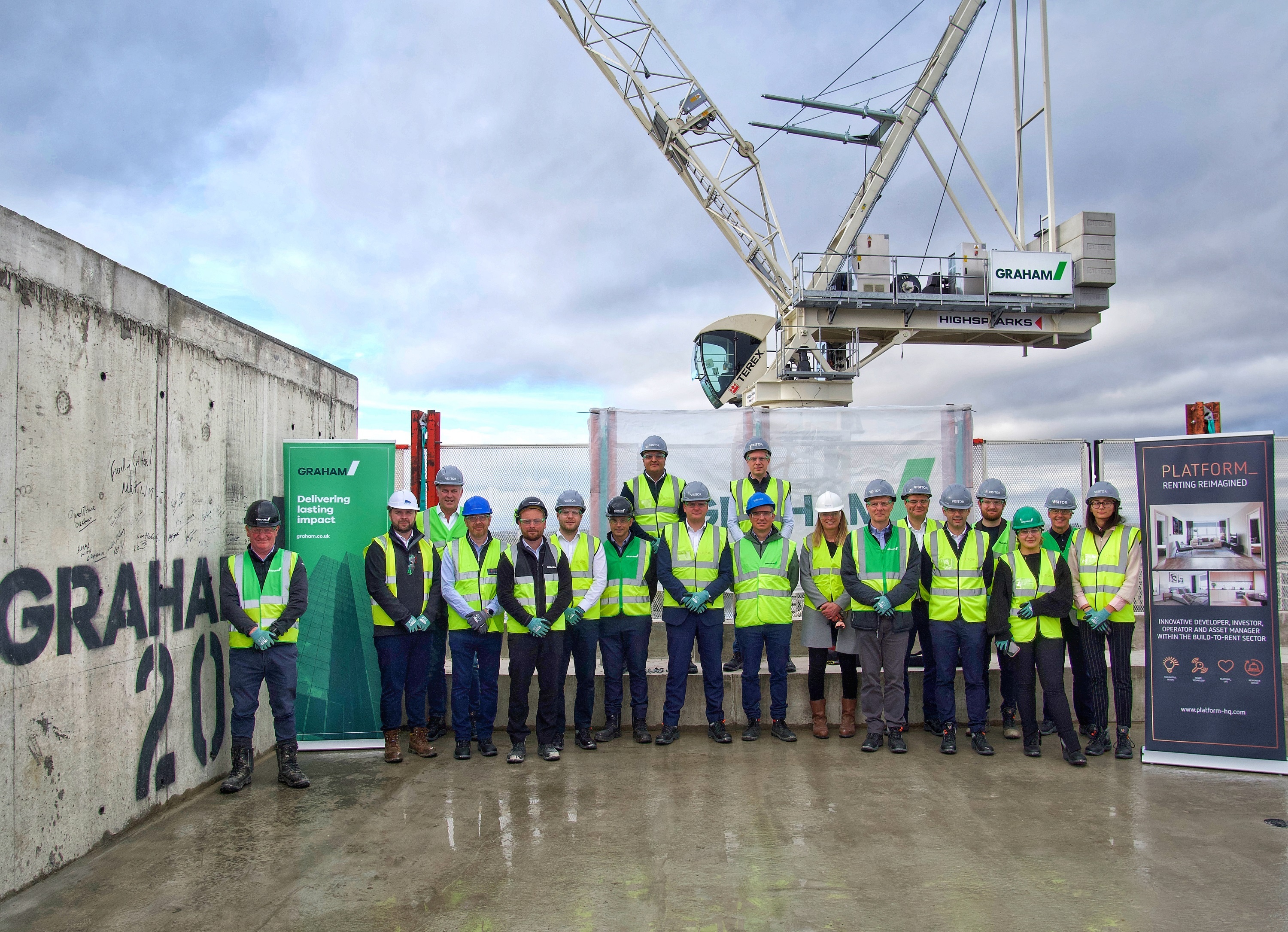 Landmark Glasgow BTR development tops out image