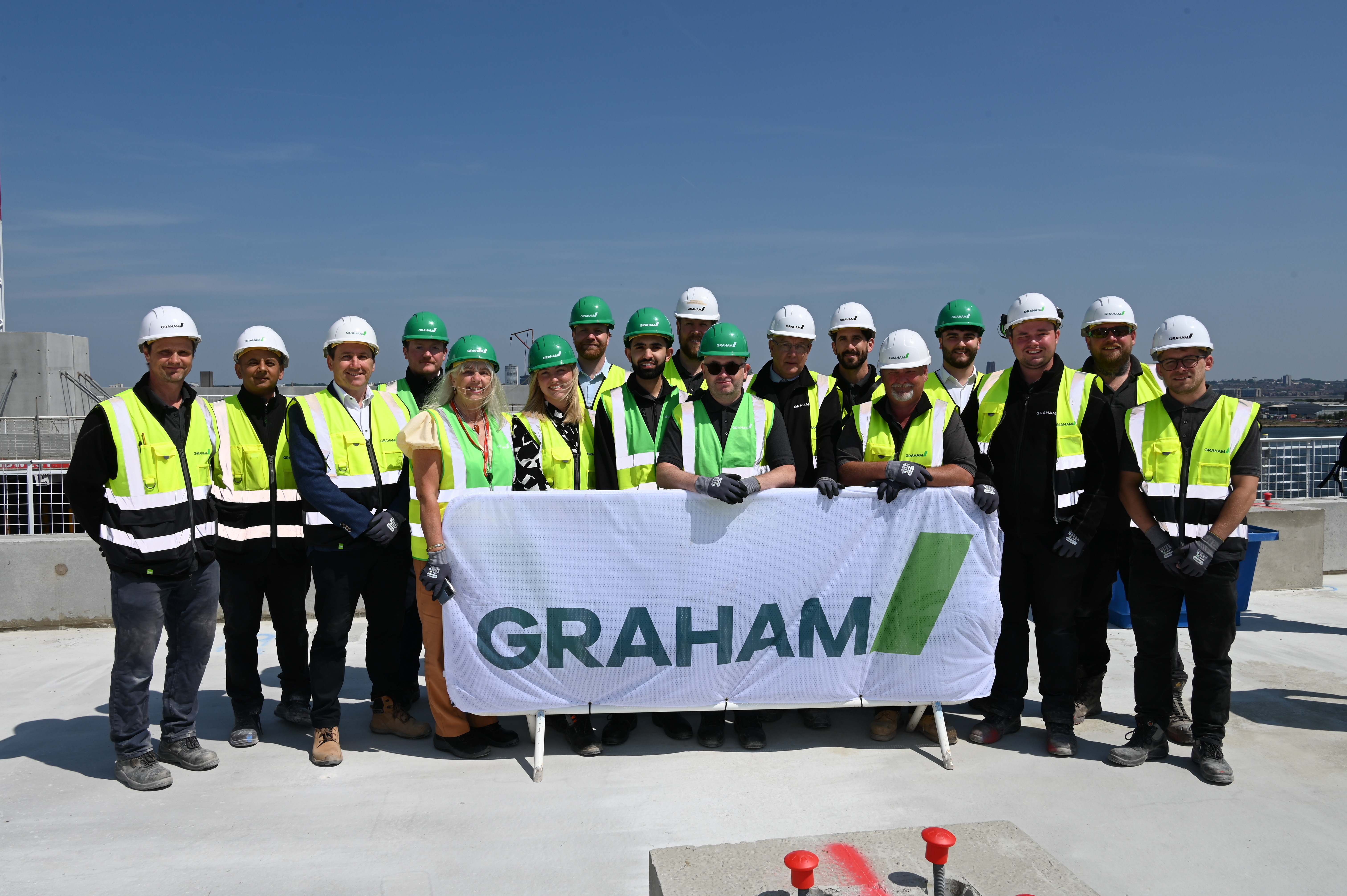 Celebrating ‘topping out’ of catalytic £130m residential development at Wirral Waters image