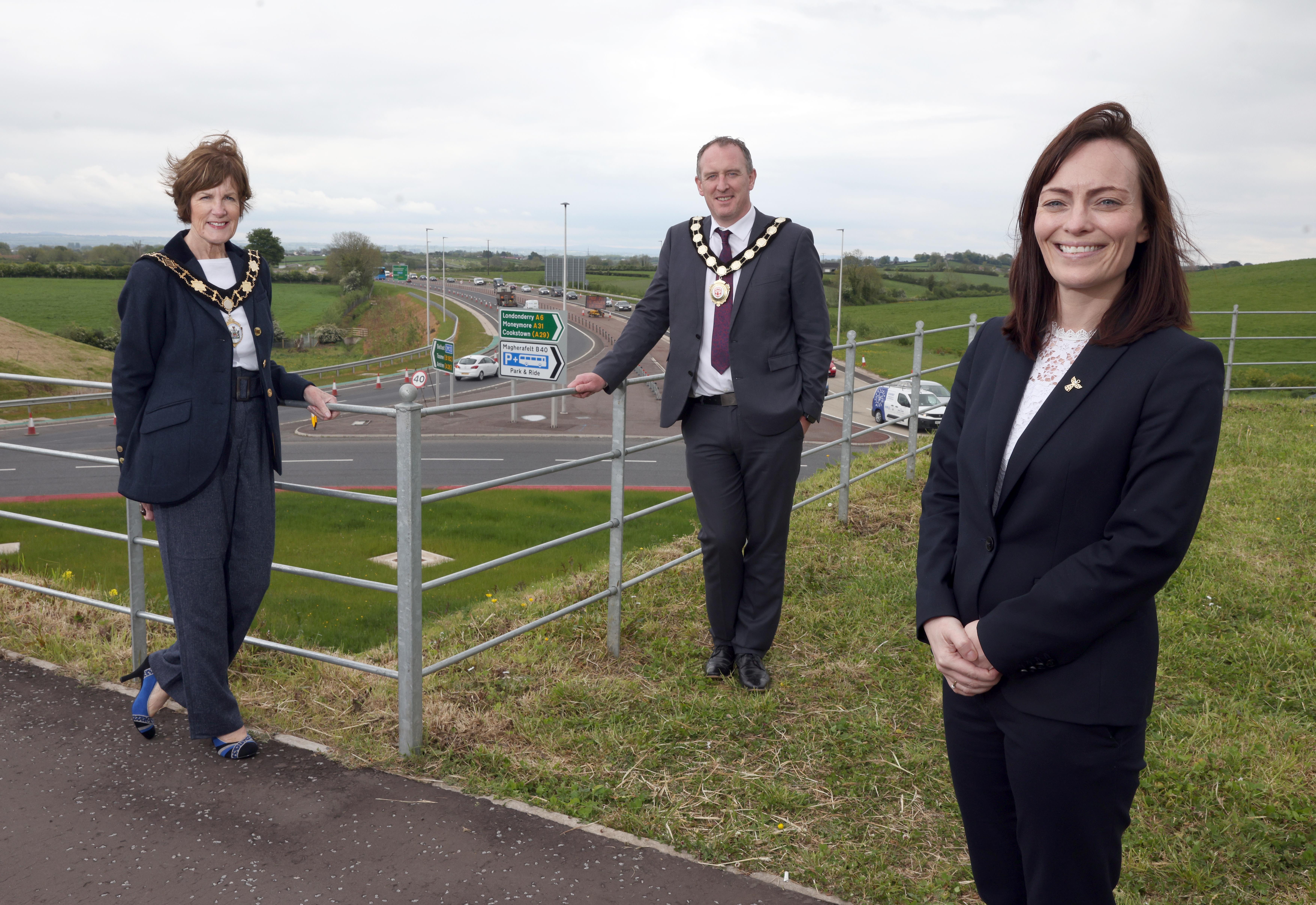 Mallon opens £189million A6 Randalstown to Castledawson Dualling Scheme image