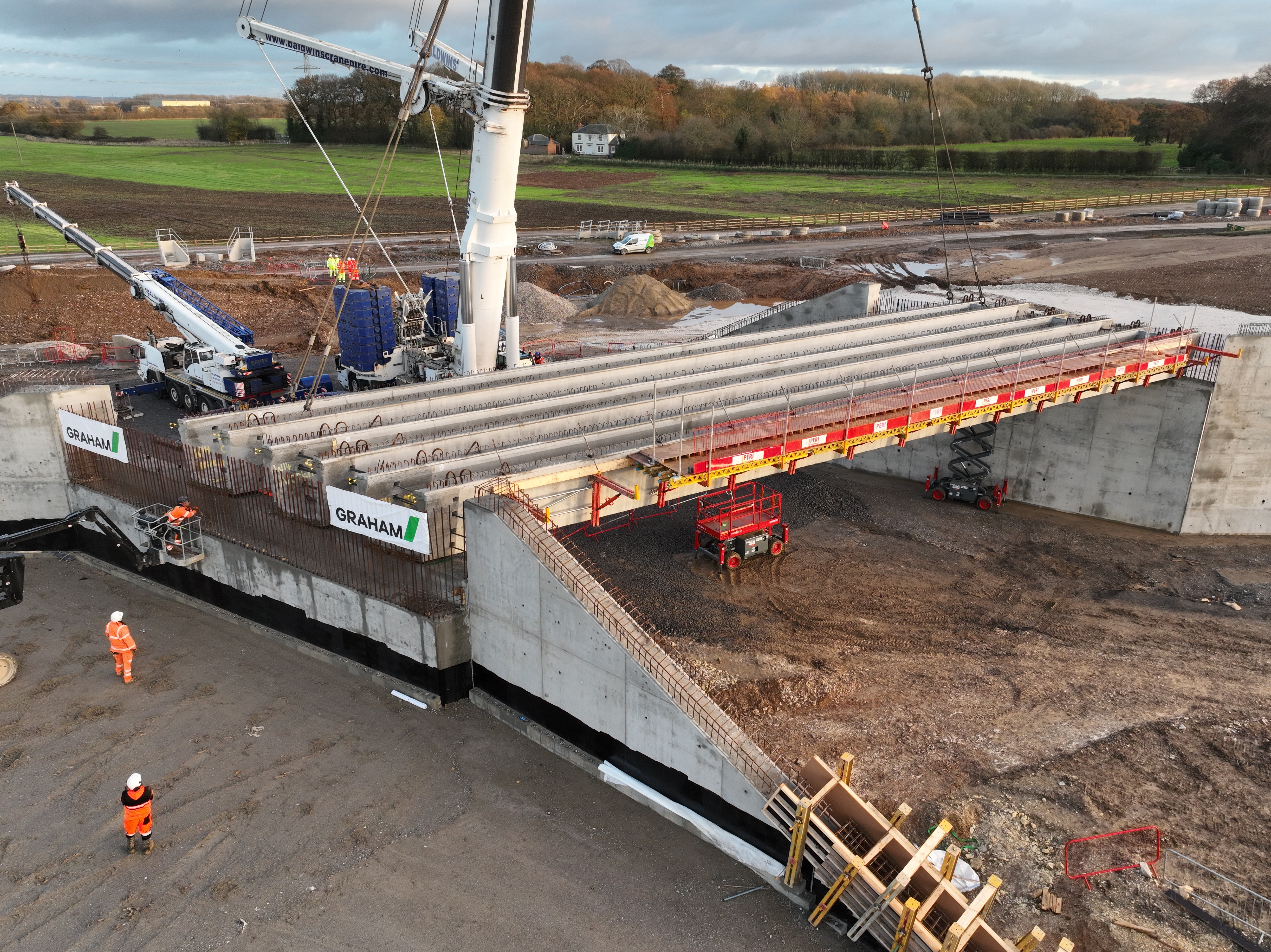 Bentley Bridge Beams installed at A164 & Jock's Lodge