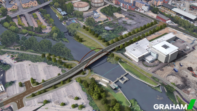 GRAHAM appointed to construct Chelmer Waterside Bridge and Access Road image
