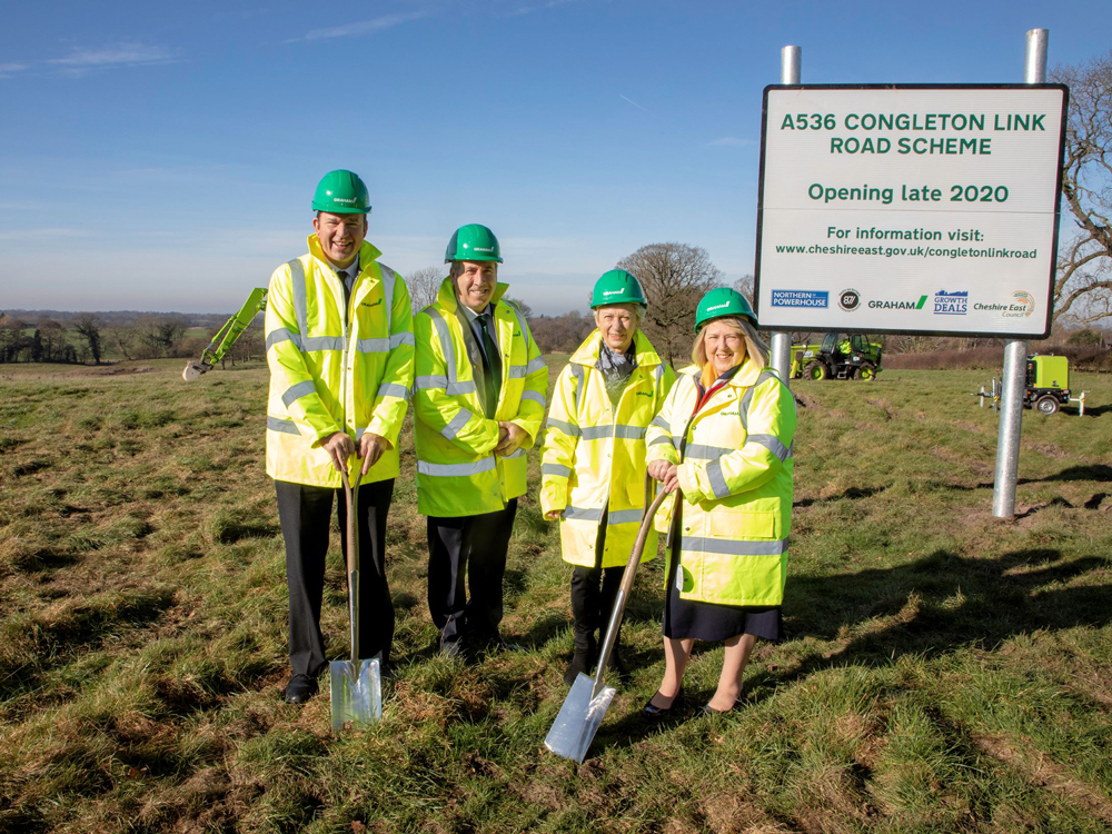 First spade in the ground for Congleton Link Road image