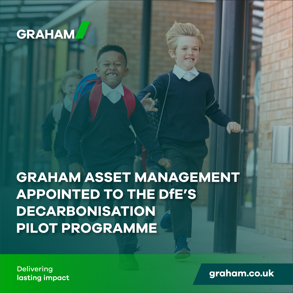GRAHAM Asset Management appointed to the DfE’s decarbonisation pilot programme image