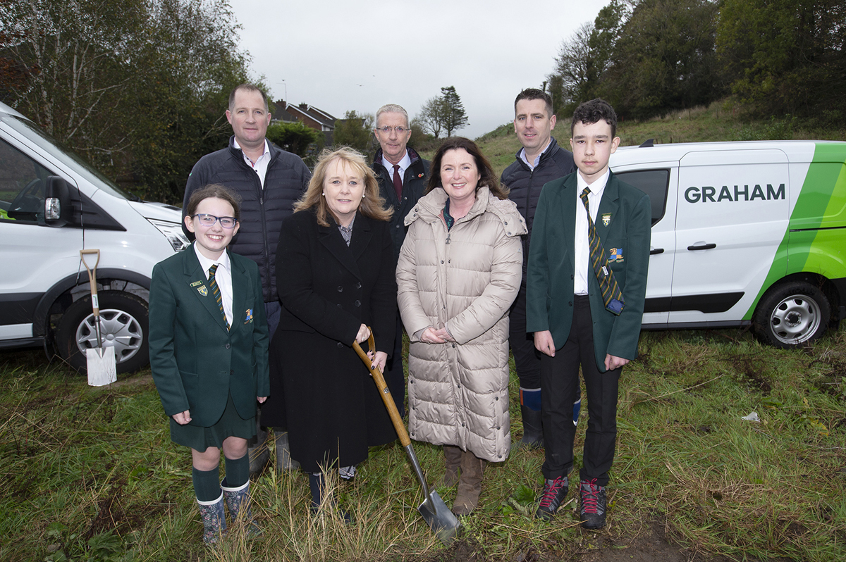 McIlveen cuts first sod for new £33million build for Down High School image