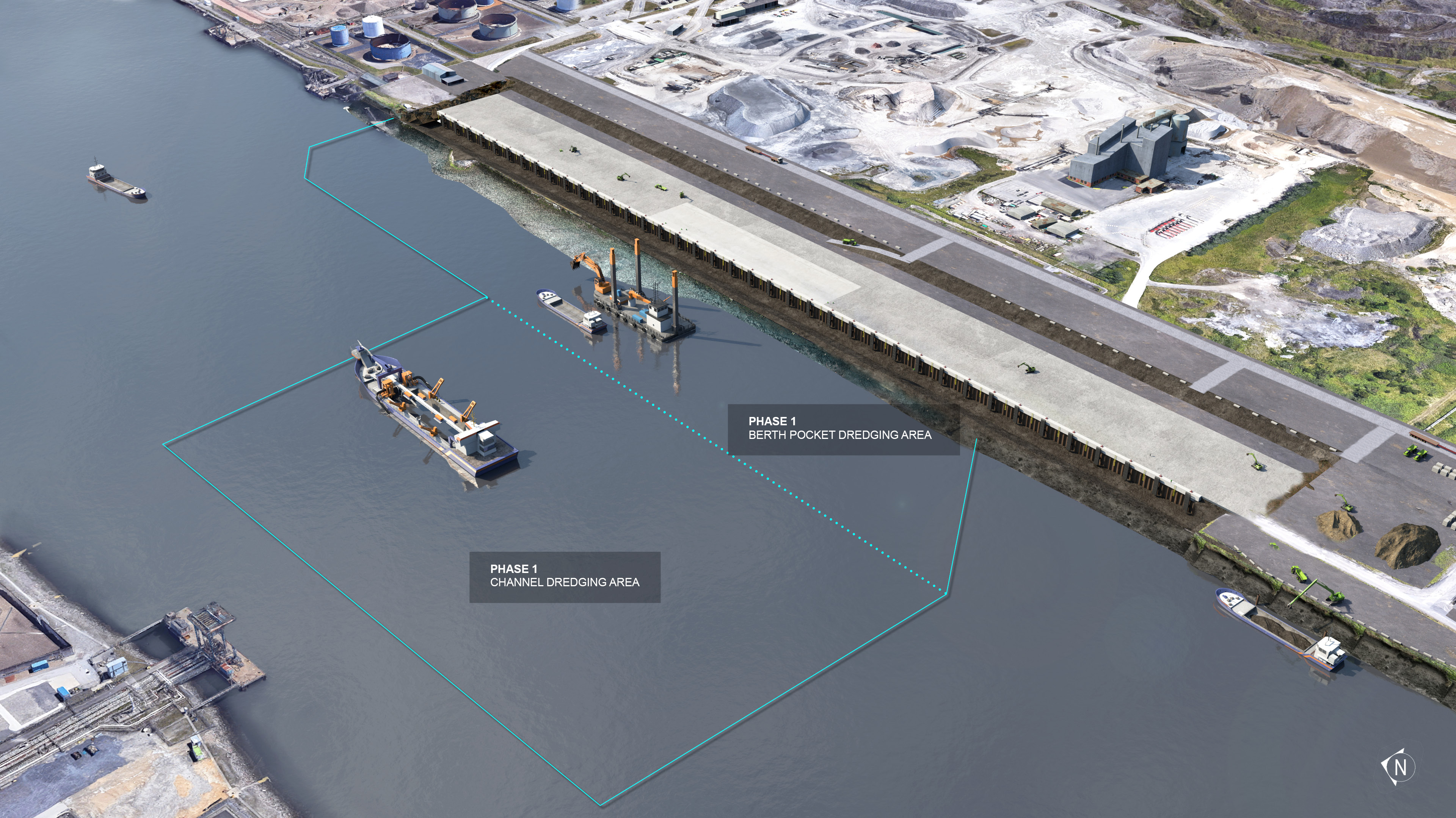 6.	CGI of dredging overview of South Bank Quay