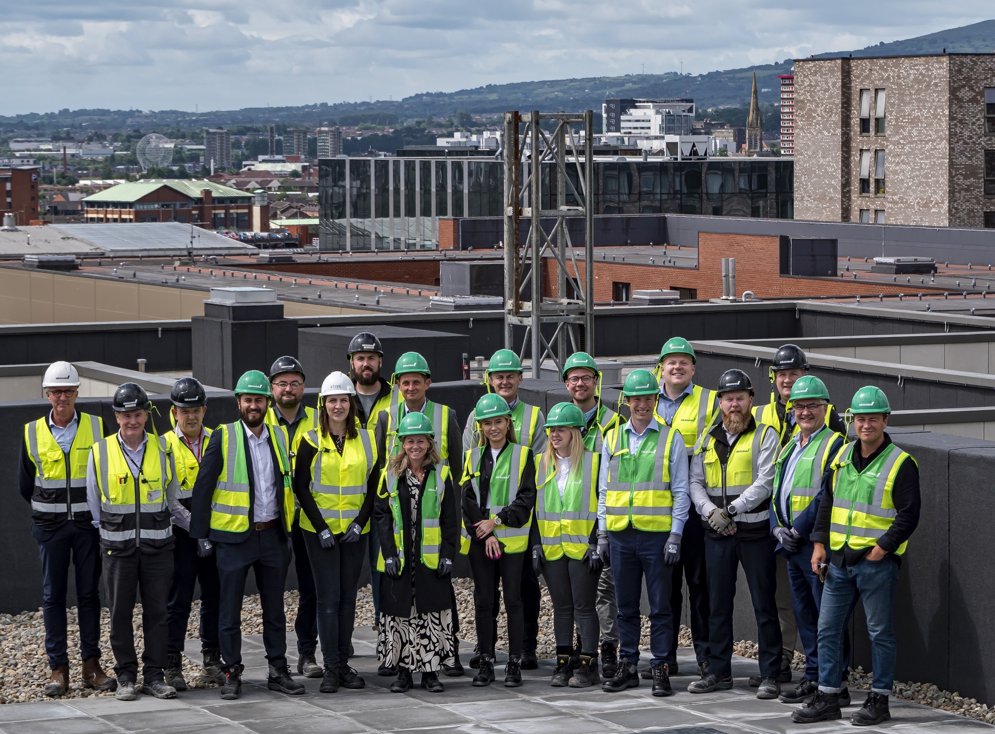GRAHAM's Building North team tops out Nelson Street student accommodation development image