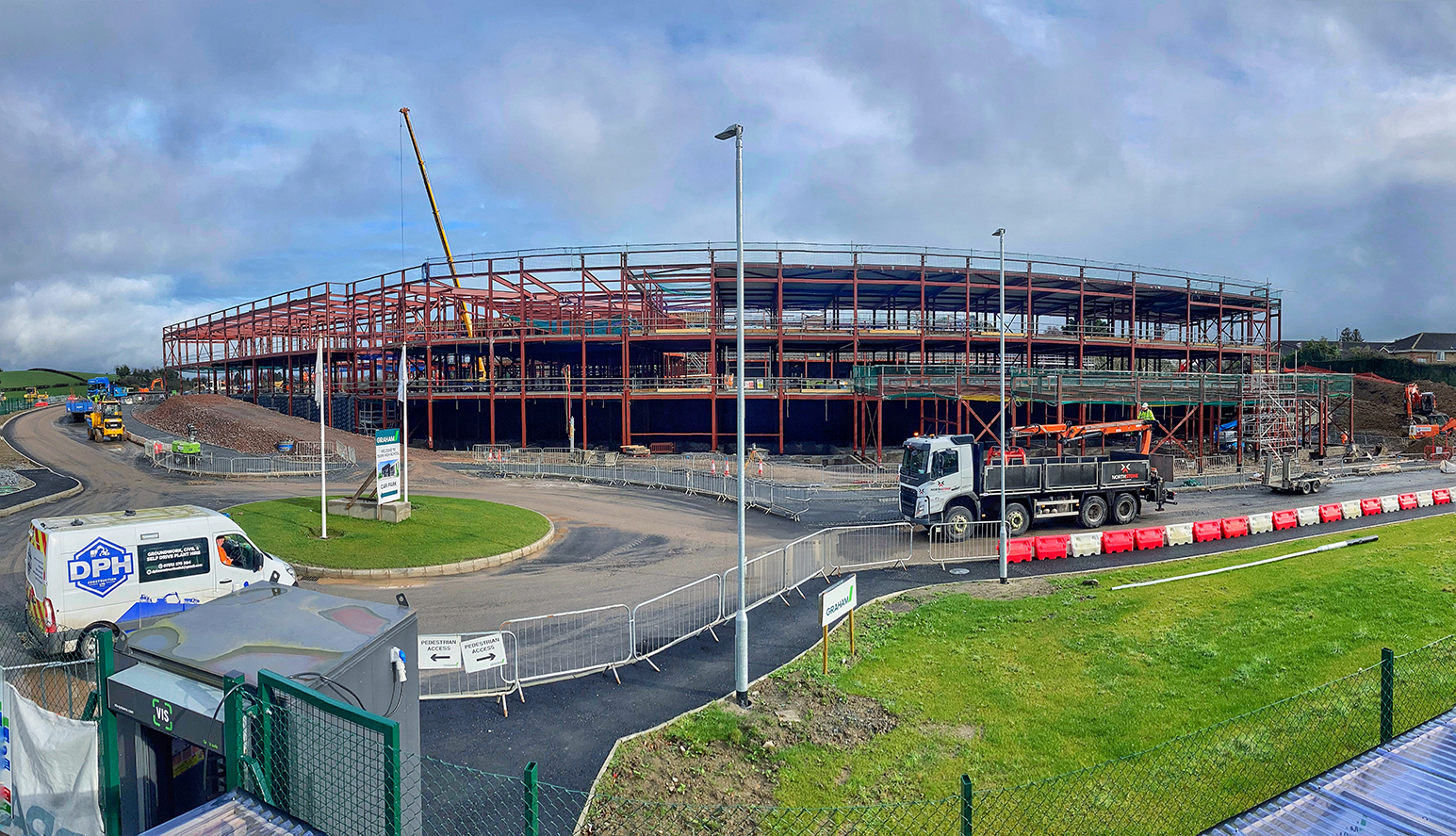 Steelworks progressing at Down High School Campus image