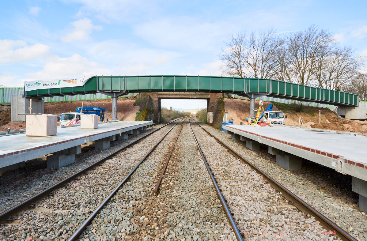 GRAHAM installs new bridge at Marsh Barton rail station site image