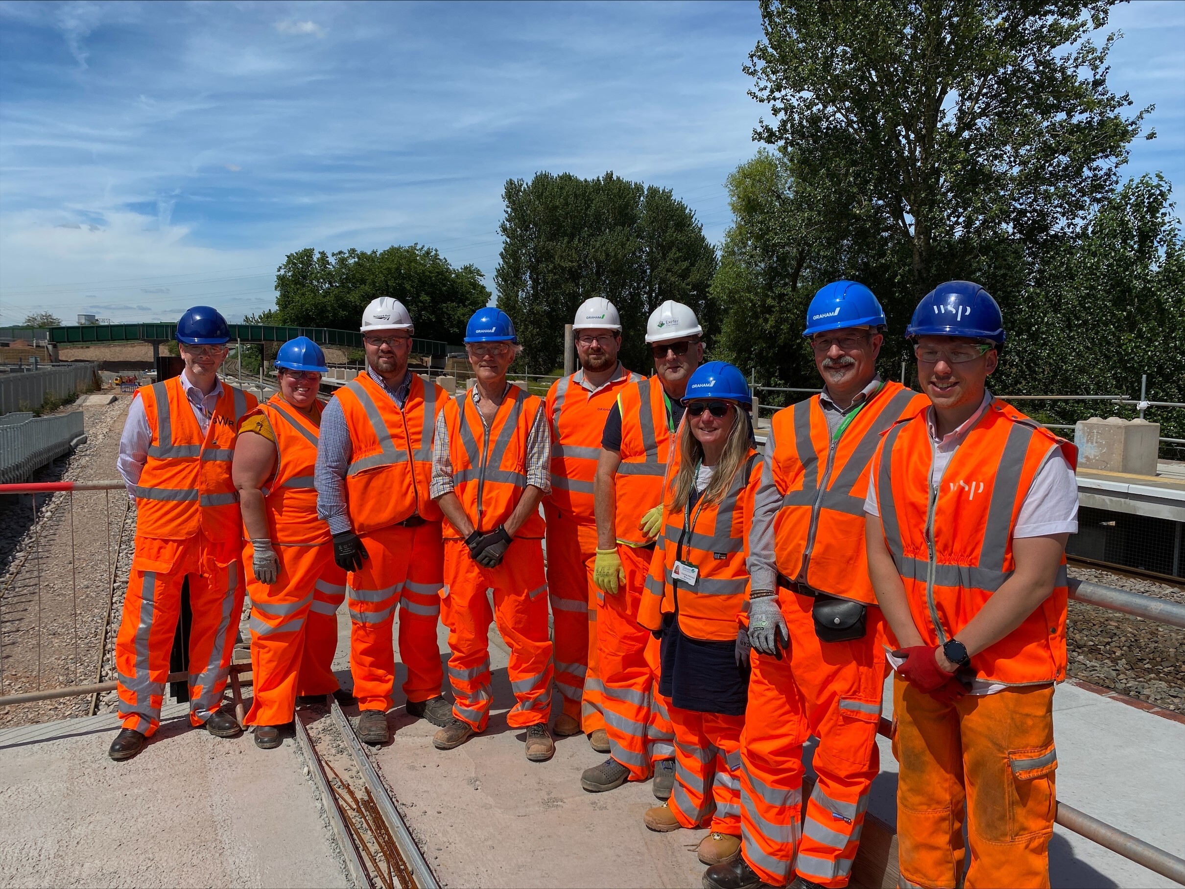 Devon’s newest railway station at Marsh Barton is taking shape image