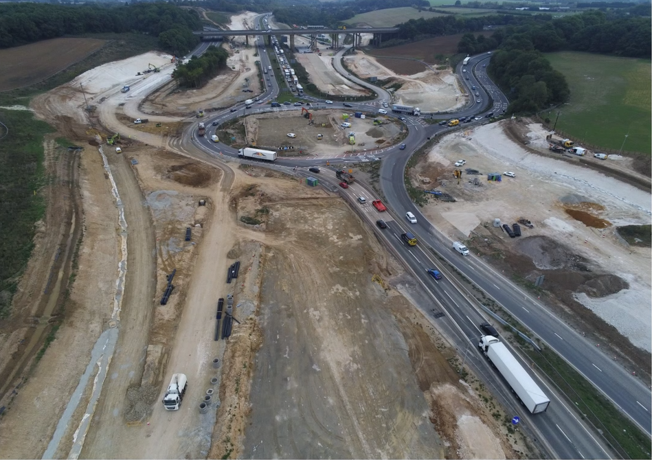Work progressing on M2 junction 5 improvements scheme image