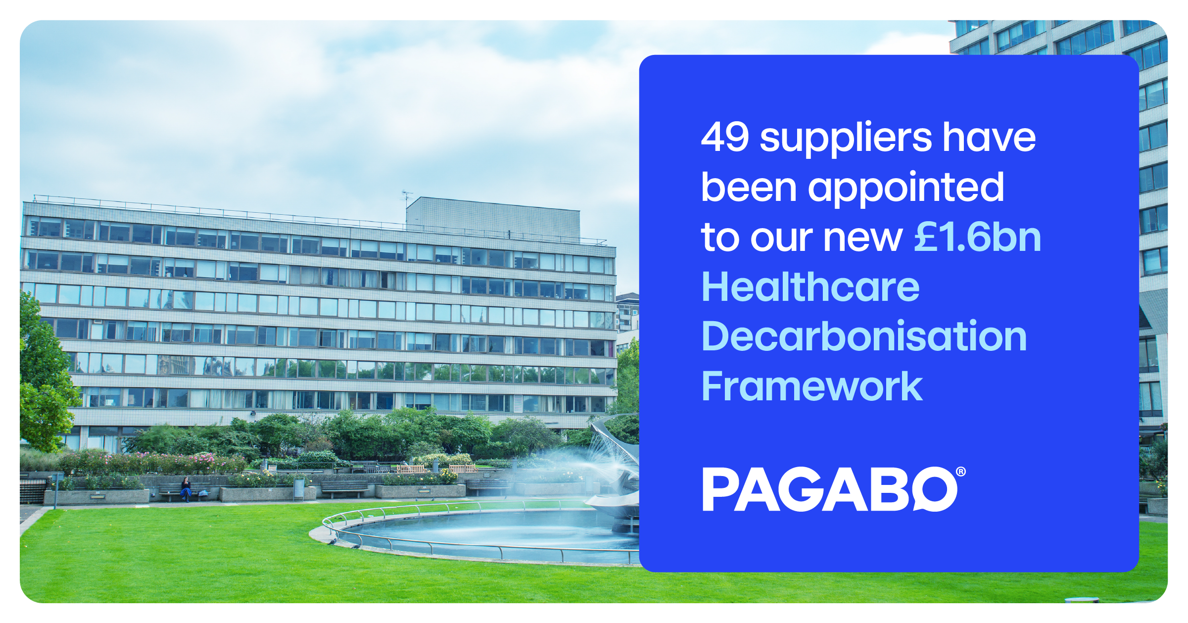 GRAHAM appointed £1.6bn PAGABO Healthcare Decarbonisation Framework image