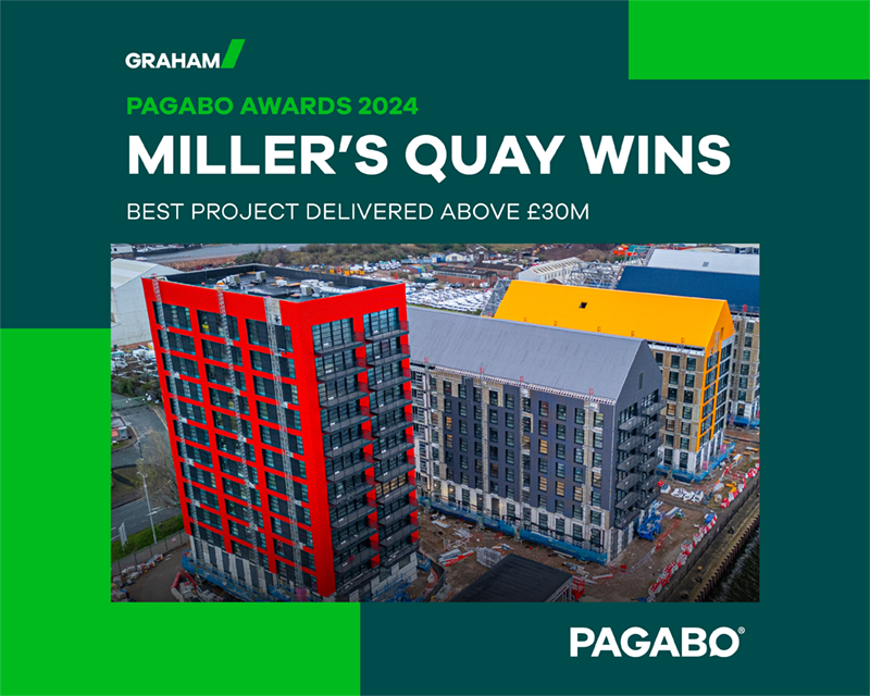 Miller’s Quay wins ‘Best Project Delivered above £30m’ at Pagabo Awards image