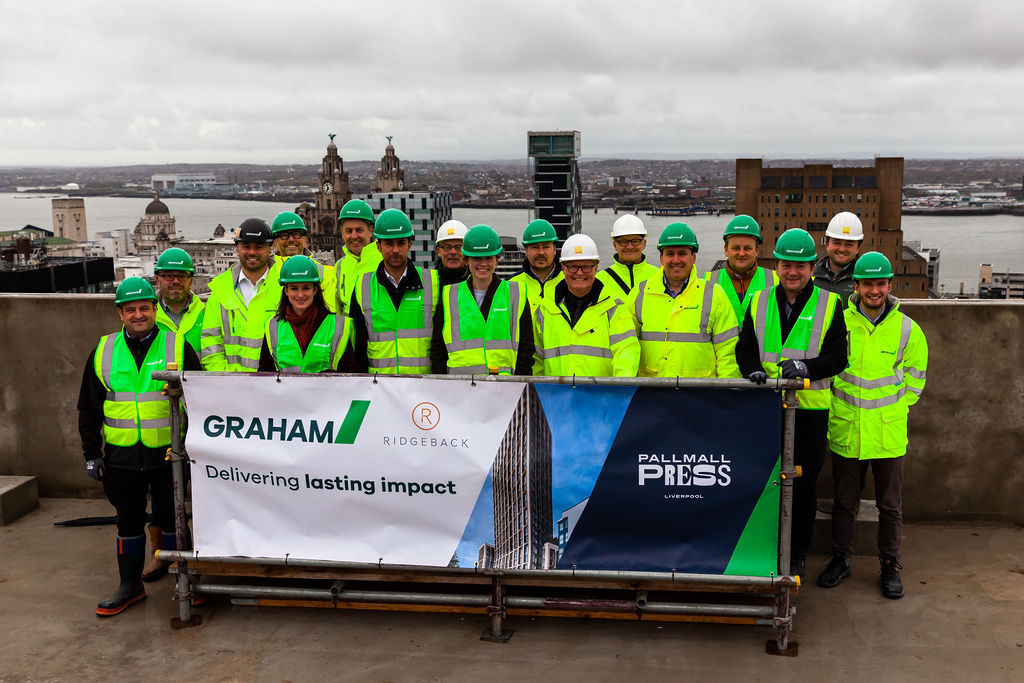 Pall Mall Press, a new 22-storey tower for Liverpool officially tops out image