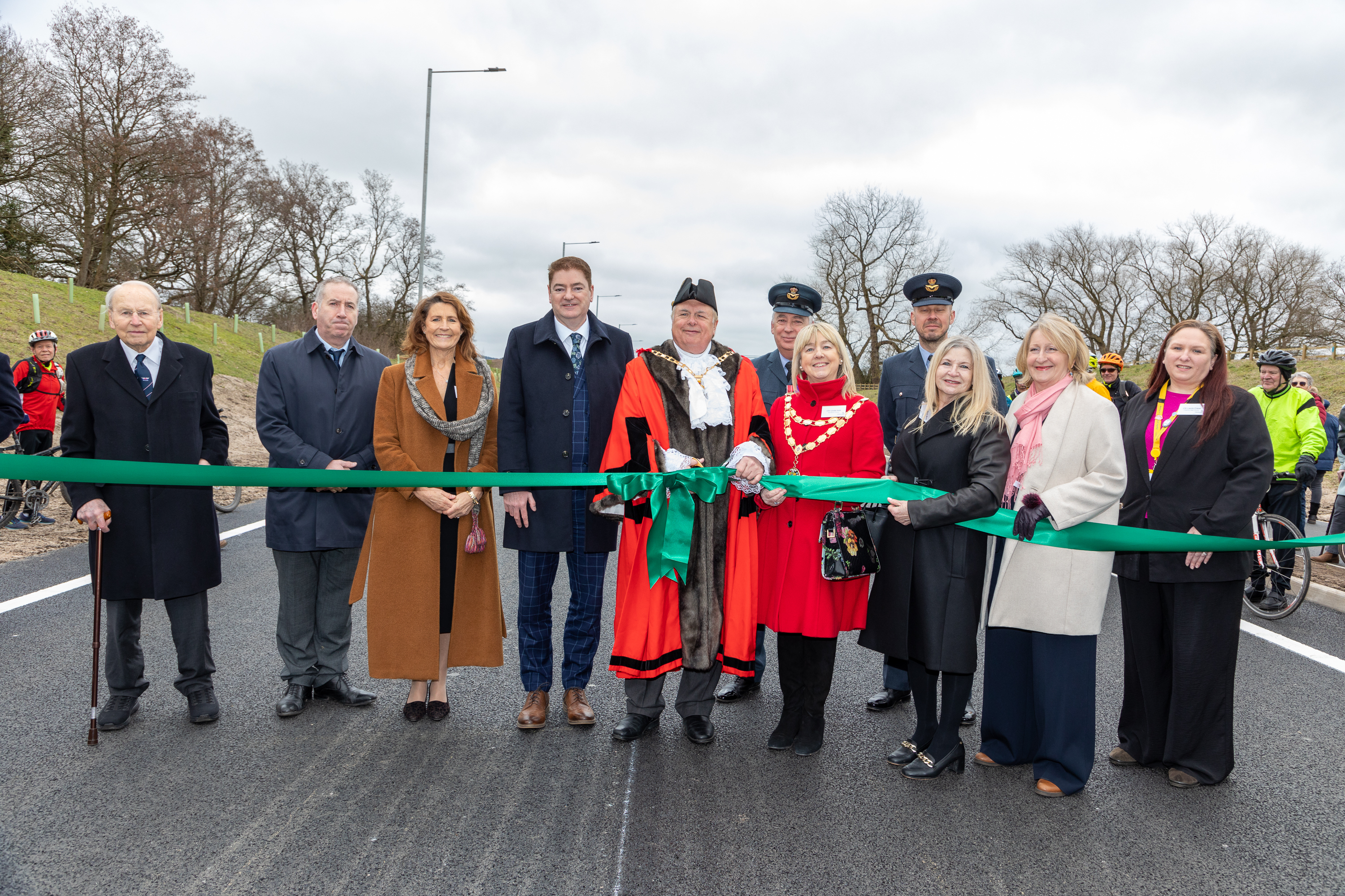 Poynton relief road completion marked in style with fly-past and big turn out image