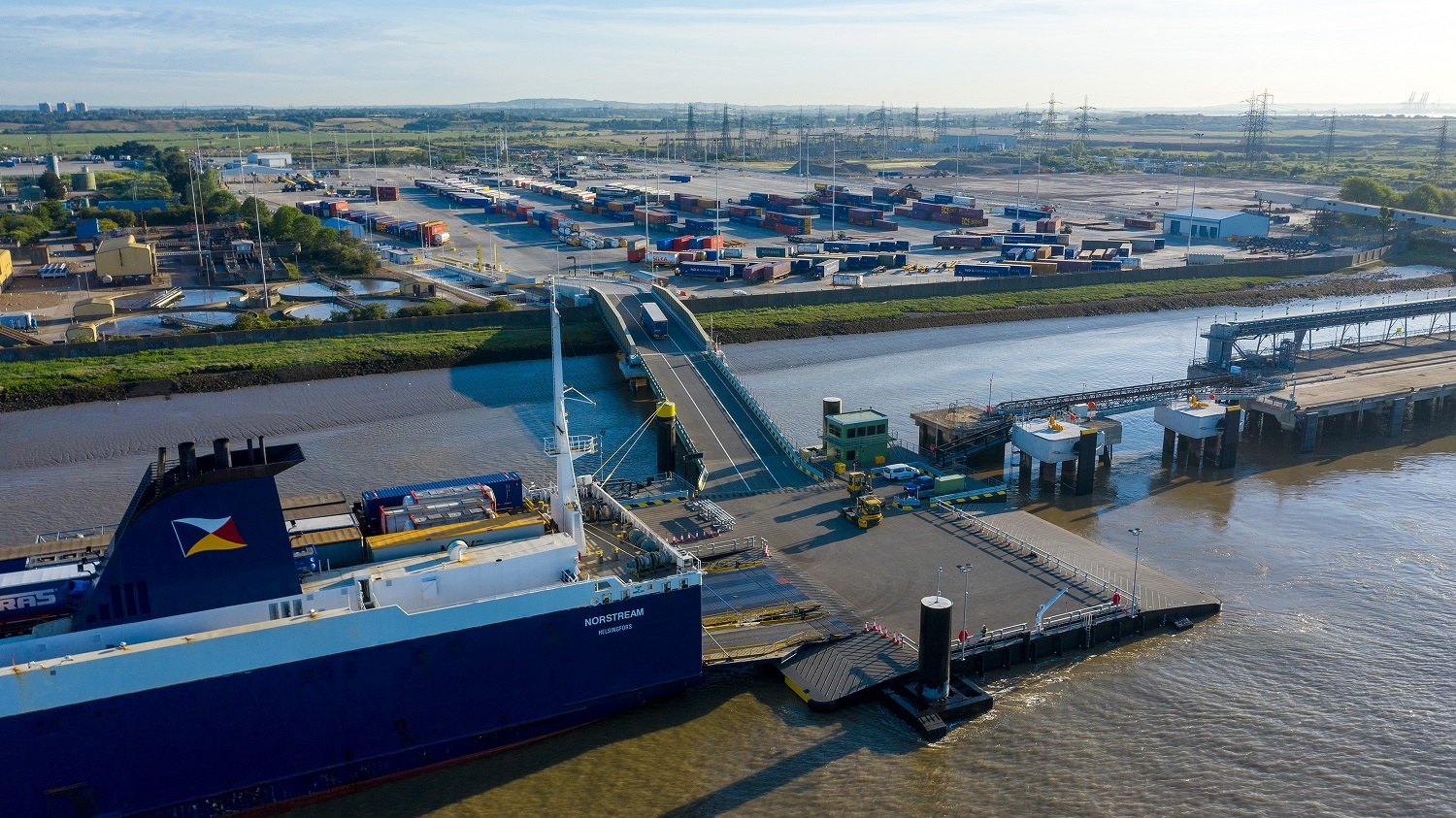 Unaccompanied freight ferry terminal open for business in Tilbury image