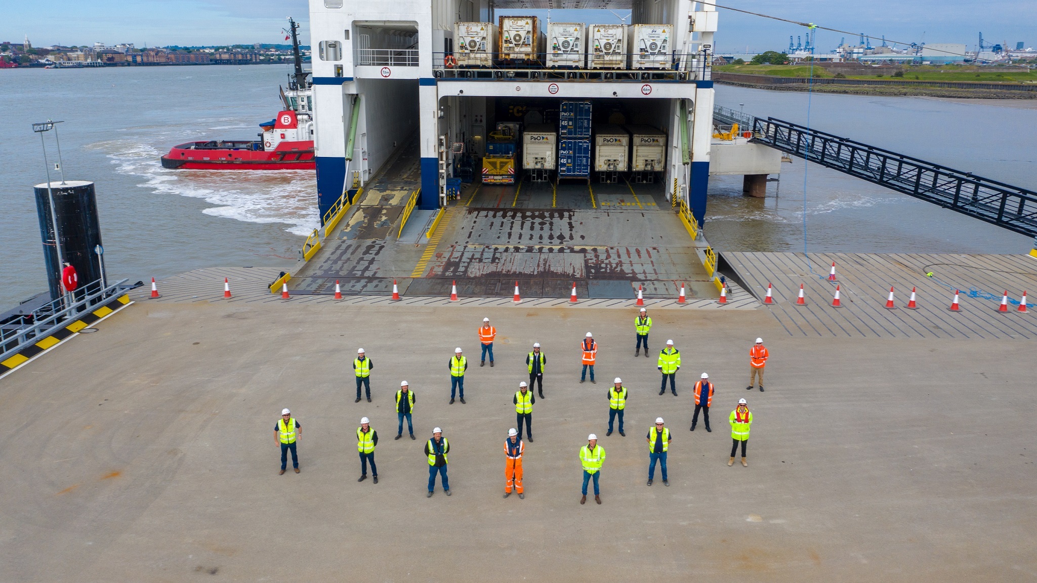 New freight ferry port passes dress rehearsal image