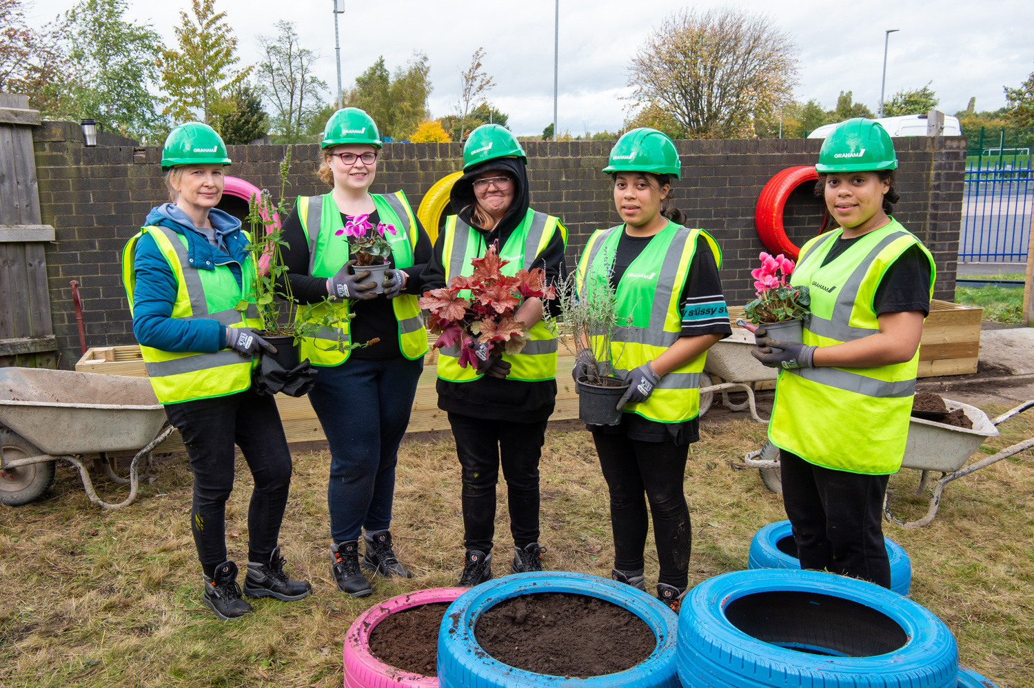 Wolverhampton students turn garden vision into a reality image