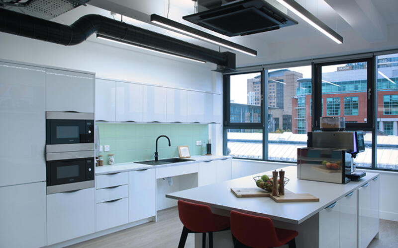 Interior Fit-Out - Office - Shoosmiths Belfast - Kitchen